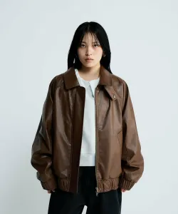 Винтажная кожаная куртка Jeanasis, цвет Brown (55)