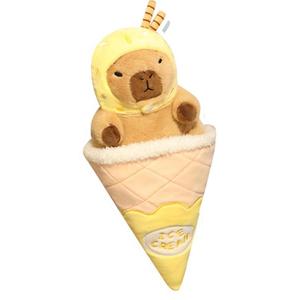 Летняя коллекция плюшевых кукол капибара с мороженым, высота 33 см Runcan