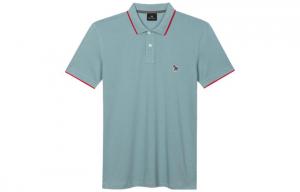 Поло с прямой линией низа и вышивкой Zebra Paul Smith, светло-голубой