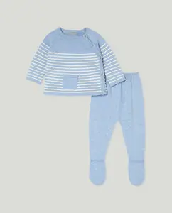 Полосатый комплект детского пледа Coconut El Corte Inglés, синий