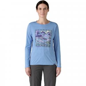 Женская футболка с длинными рукавами Capilene Cool Daily Lands Graphic Patagonia, Trailseekers/Abundant Blue X-Dye