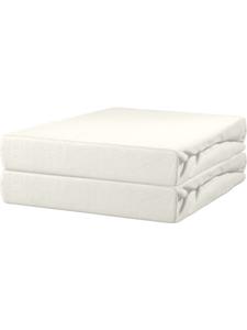 Erwin Müller Трикотажная простыня из трикотажа интерлок, комплект из 2 штук, Нюрнберг, кремовый цвет