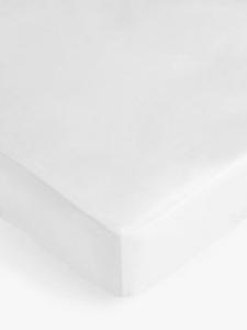 Хлопковая простыня на резинке Crisp & Fresh 400 нитей египетский хлопок John Lewis, White