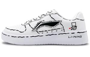 LINING Кроссовки для скейтбординга мужские Low top Abrasion Resistant Height Increasing Slip Resistant Black White