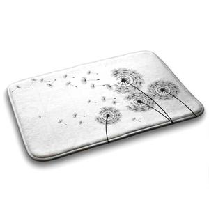 Коврик для ванной Tulup Blowfish Blumen, 75x1x75 см, белый