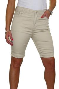 Шорты-бермуды с закатанными манжетами Paulo Due, бежевый