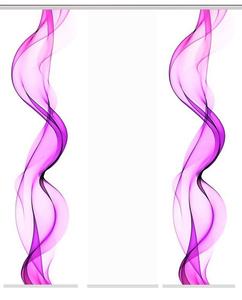 80265 Раздвижная штора ALBERTA, имитация шелка с цифровым принтом, 245x60 см, комплект HOME WOHNIDEE, розовый