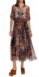 Платье Mazzy Gardenia в черном цвете Johnny Was