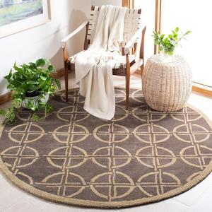 Ковер SAFAVIEH, 183 x 183 см, Soho Collection Brown / Gold SOH822A ручной работы из премиальной шерсти