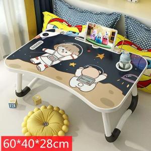 Письменный стол Aolunfute Bed Desk Laptop Table, складной, Planet Baby, с держателем для чашки и ручкой, литая версия
