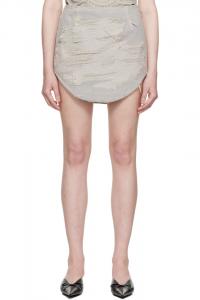 Джинговая мини-юбка De-Ada-Fsg Diesel, серый