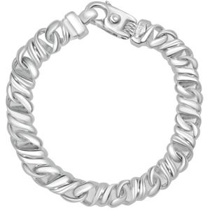 Мужской браслет из 14-каратного золота (49 грамм) или платины (80 грамм) шириной 9,5 мм и длиной 8,5 дюйма Pompeii2, 14K White Gold