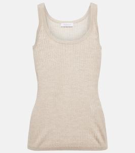 Невинский топ из кашемира и шелка Gabriela Hearst, Oatmeal
