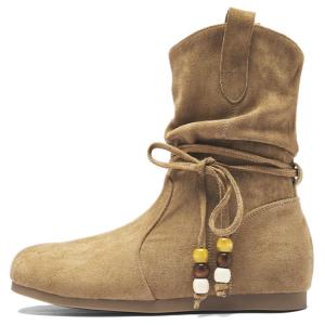 AGSDON Женские полусапожки каштановые хаки, цвет Khaki