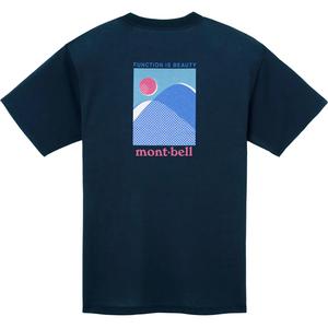 Футболка unisex wickron mountains MONTBELL, синий