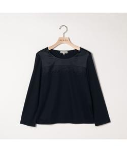 Топ с длинными рукавами из трикотажа с кружевной отделкой