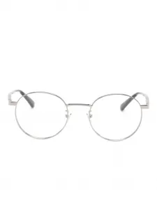 Очки с круглой оправой Gucci, серебристый