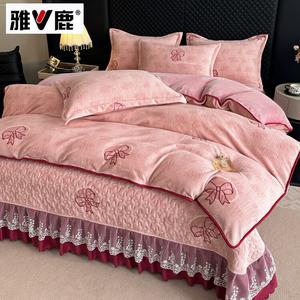 Yalu Комплект постельного белья 1,5 м, 4 предмета: пододеяльник 200x230 см