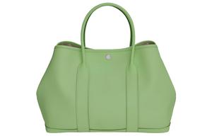 Сумка Garden Party Epsom из телячьей кожи женская 3I Vert Criquet цвета авокадо HERMES