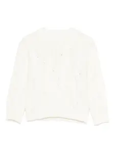 Джемпер крупной вязки Il Gufo, белый