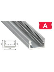 LED Line Угловой алюминиевый профиль для светодиодов PD-C, 1 метр, серебристый