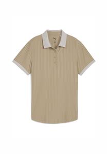 Поло Puma Golf MATTR JACQUARD STRIPE GOLF, Ice Coffee/Beige