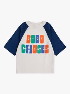Детская футболка реглан из органического хлопка Bobo Choses, Multicolour