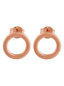 Adeliás Женские серьги - серьги-гвоздики из серебра 925 пробы с золотым покрытием