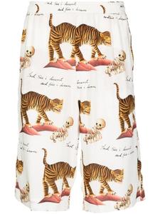 Endless Joy шорты-бермуды с принтом, белый