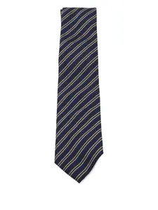 Галстук в диагональную полоску Zegna, синий