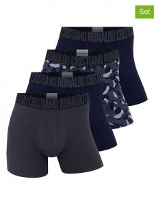 CR7 Комплект из 4 штук: боксерские трусы темно-синего цвета