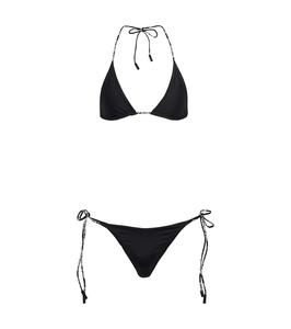 Треугольный бикини Off-White, Black White