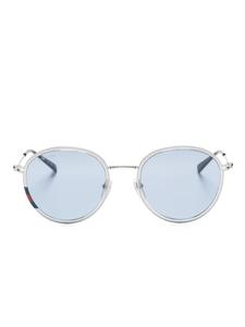 Солнцезащитные очки в круглой оправе Gucci Eyewear, серебряный