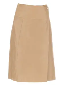 Миди-юбка с эффектом запаха Arma, бежевый