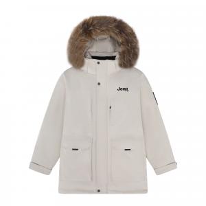Пуховик Unisex утепленный парка Jeep, экрю