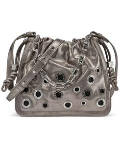 Маленькая сумка через плечо Halle на завязках DKNY, Bronze