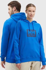 Хлопковая толстовка Helly Hansen, синий