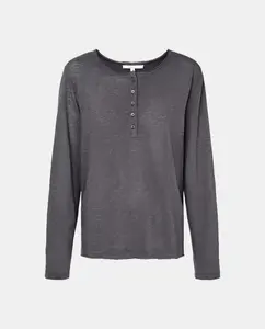 Женская однотонная футболка с коротким рукавом Southern Cotton, цвет Plomo