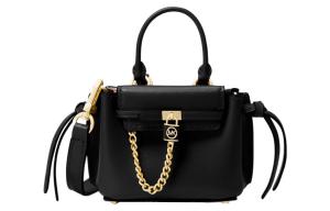 Гамильтон Легаси Маленькая квадратная сумка из коровьей кожи через плечо миниатюрная женская черная MICHAEL KORS