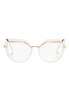 Cazal очки в оправе 'кошачий глаз', золотистый
