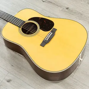 Акустическая гитара Martin D-28 Billy Strings Dreadnought, боковые стенки и задняя часть из палисандра, топ из елового антик-тона