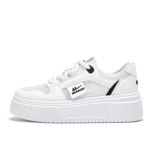 Кроссовки WARRIOR Skateboarding Shoes Women's Low-top Black, белый