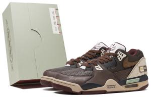 Air Flight 89 Vintage баскетбольные кроссовки мужские низкие Red/Khaki Nike, красный коричневый