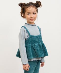 Комплект из двух предметов: топ и топ из велюра