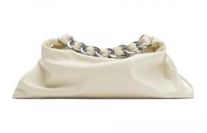 Кожаный плечевой мешок унисекс миндальный Burberry