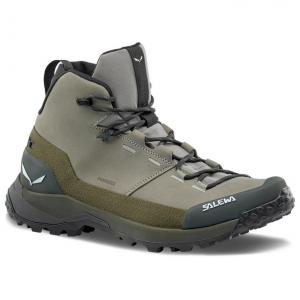 Походные ботинки puez leather mid ptx m shadow dark olive - 7.5 Salewa
