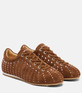 Замшевые кроссовки Ballet Runner с декором Mach & Mach, коричневый