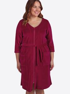 Длинный халат Vivisence 5011, рубиново-красный