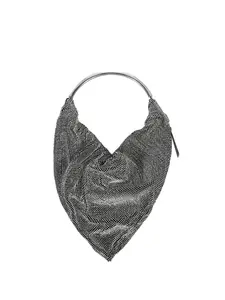 Сумка-сэтчел с металлической ручкой Benedetta Bruzziches, серебряный