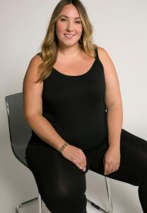 Топ SPAGHETTI Ulla Popken, черный